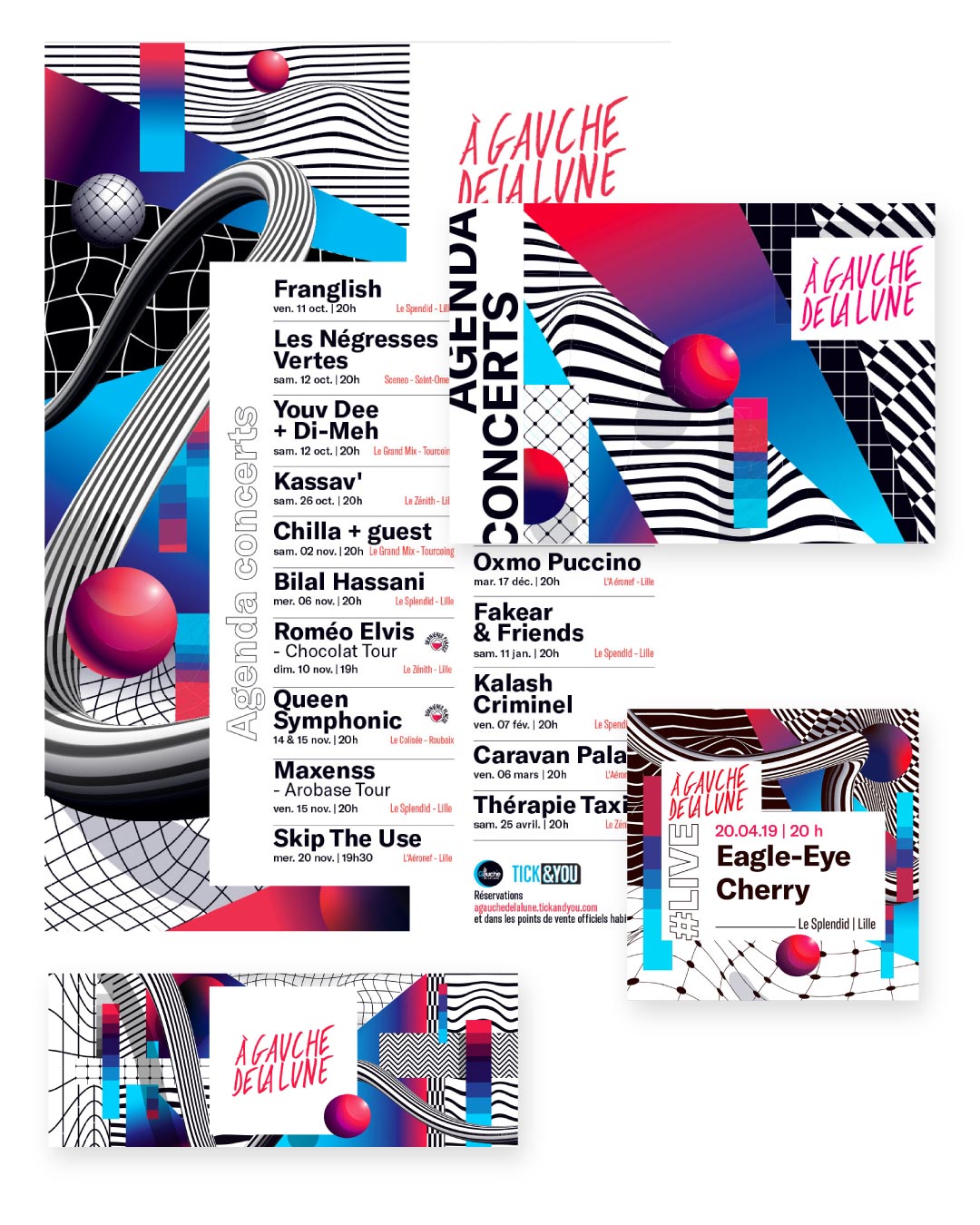 Langage graphique À Gauche de la lune saison 2019