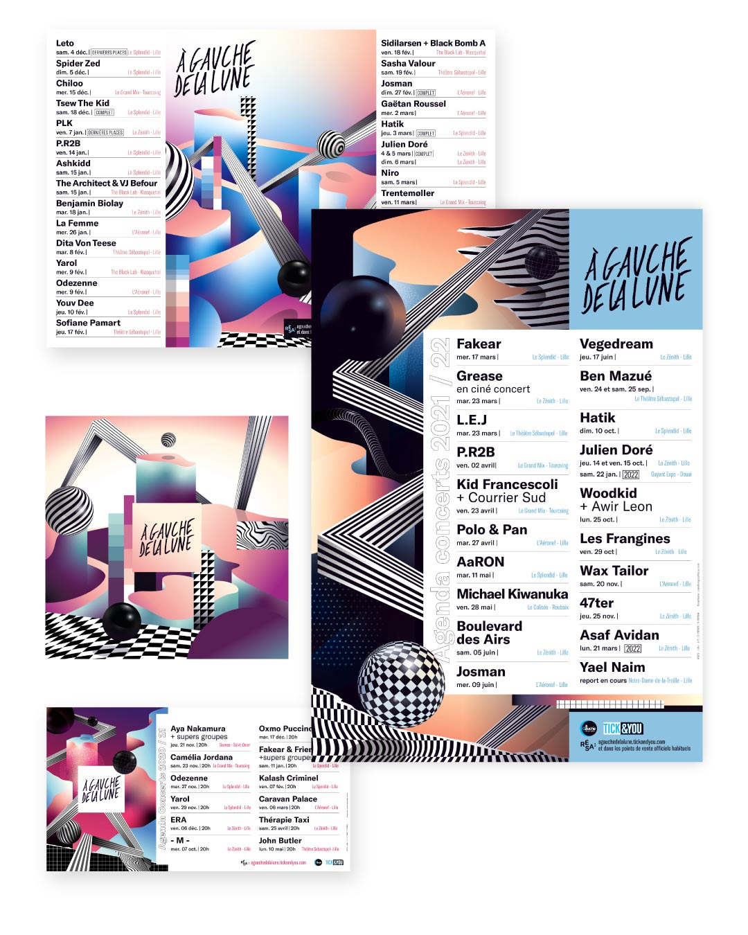 Langage graphique À Gauche de la lune saison 2021