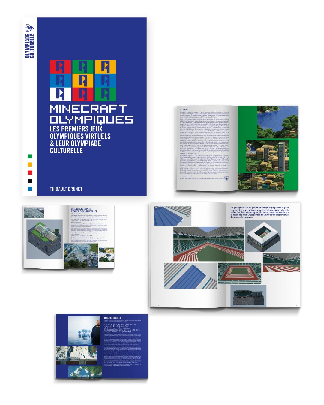 D.A. et maquette livre Minecrat Olympiques - Thibault Brunet 2024