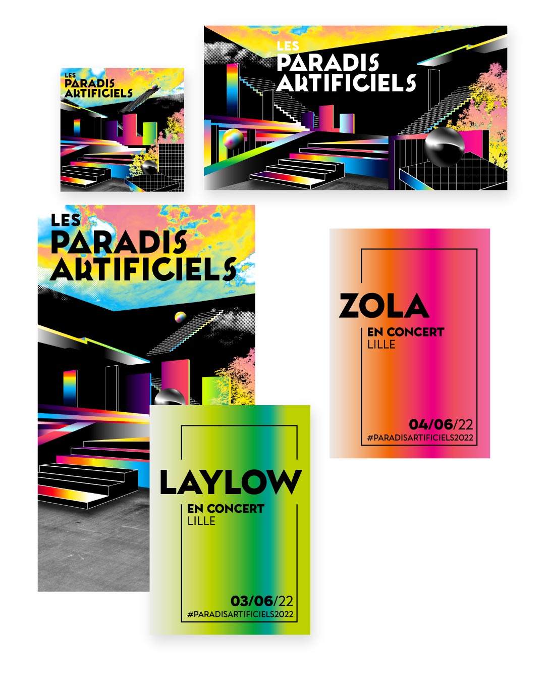 Direction artistique Festival Paradis Artificiels - Lille 2022