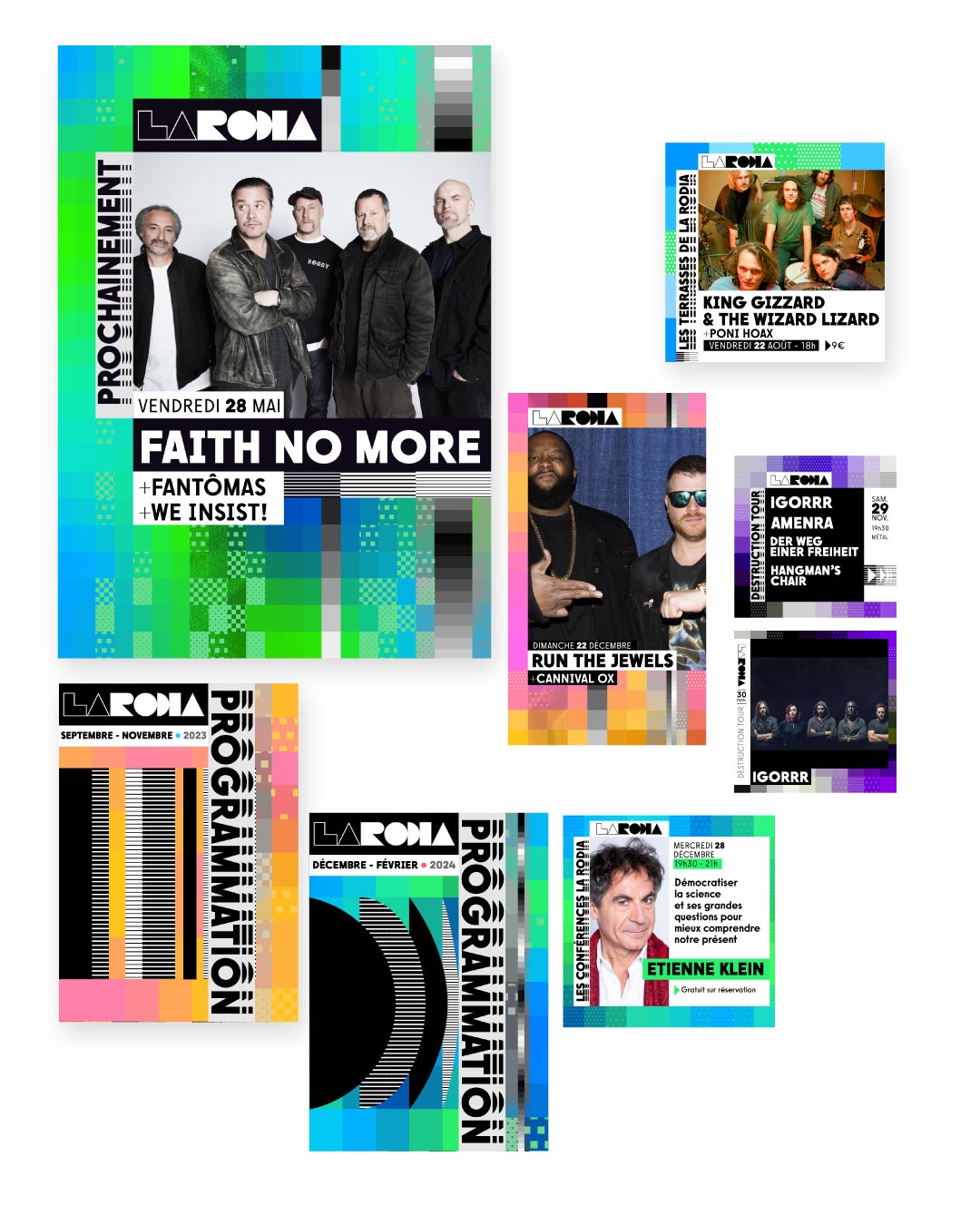 Identité visuelle et déclinaison La Rodia - Besançon 2024