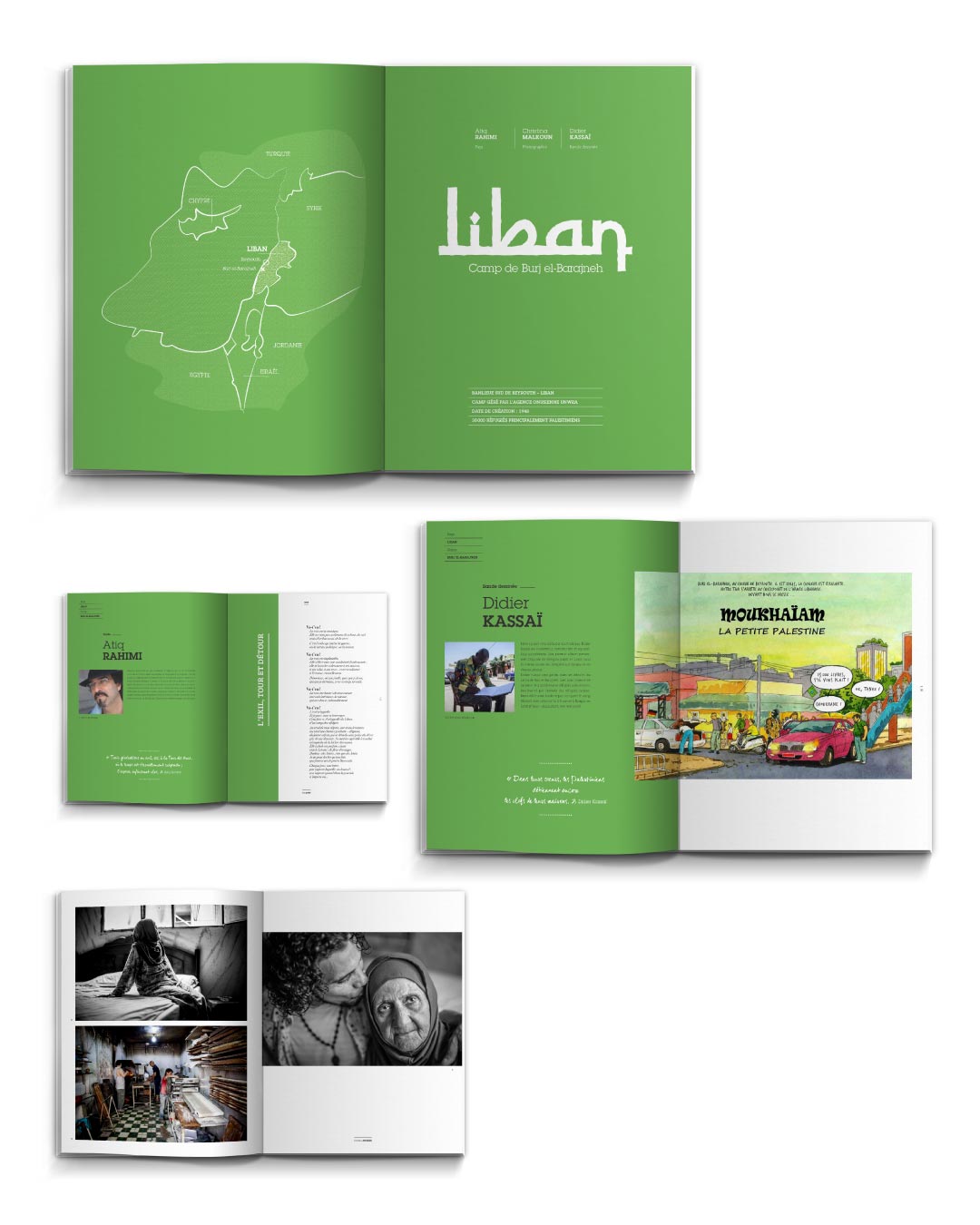 Direction artistique et maquette Livre Réfugié ARTE