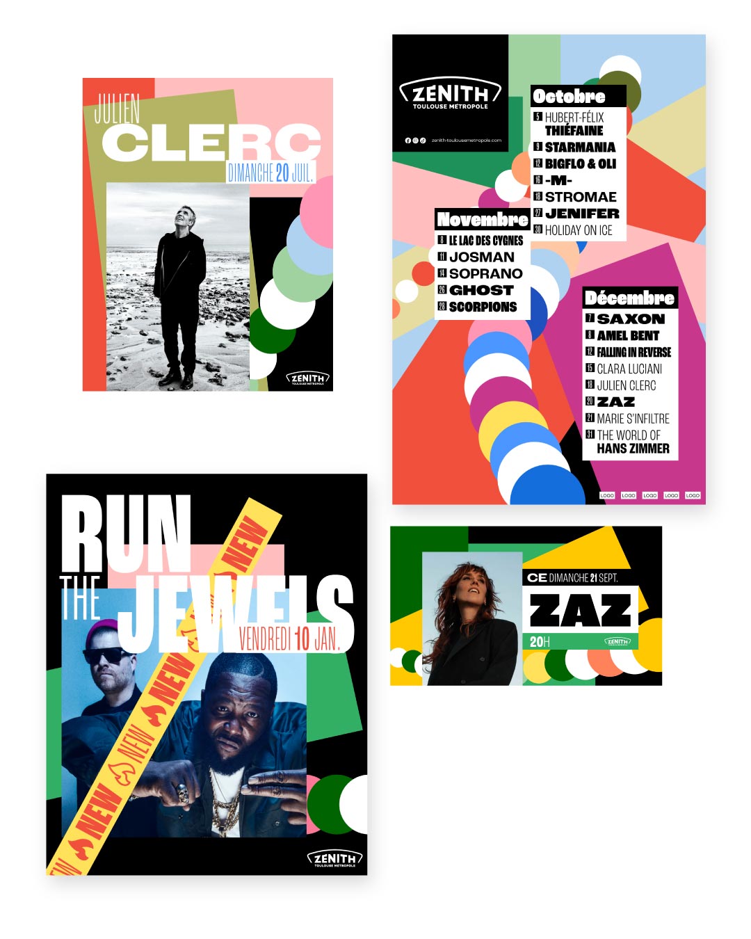 Identité visuelle Le Zénith Toulouse Métropole 2025